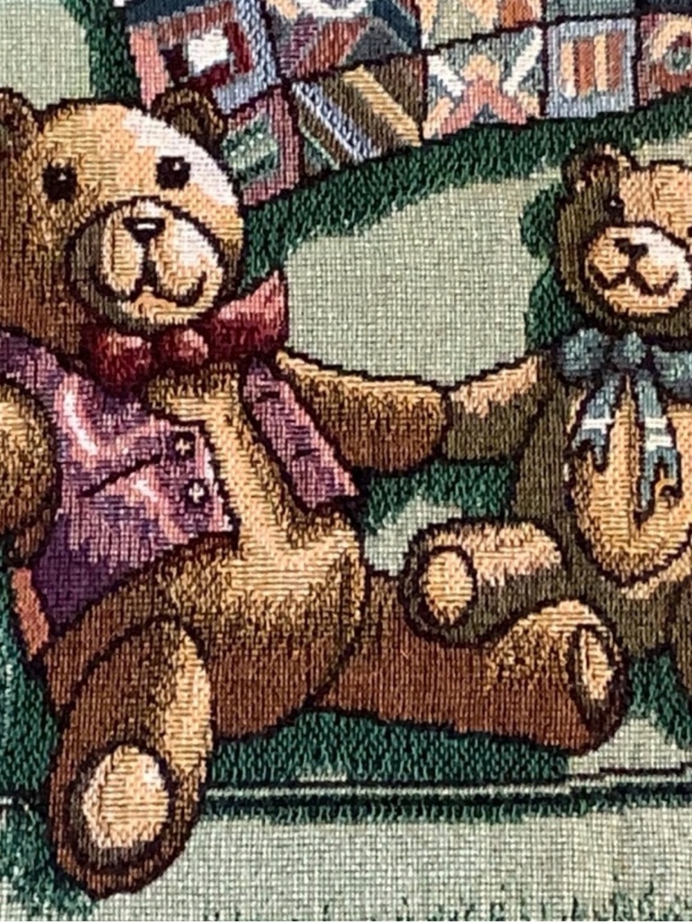 Teddy Bear Tapestry EUC